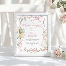 Poster Tempo de administração primeiro aniversario cor-de