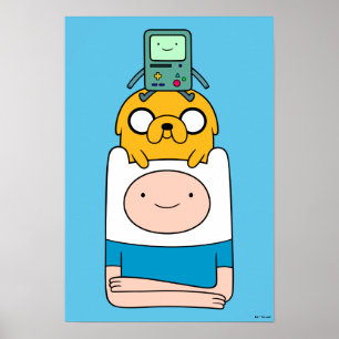 Poster Tempo de Aventura   BMO, Jake e Finn