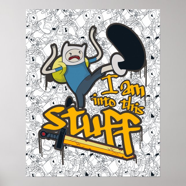 Poster Tempo de Aventura | Finn "I Am In This Stuff" (Est (Frente)