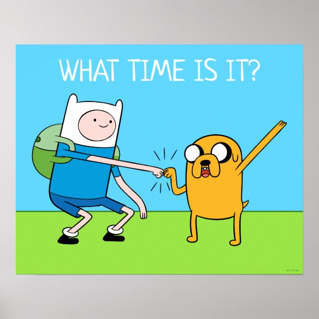 Poster Tempo de Aventura | Finn & Jake Fist Bump (Frente)