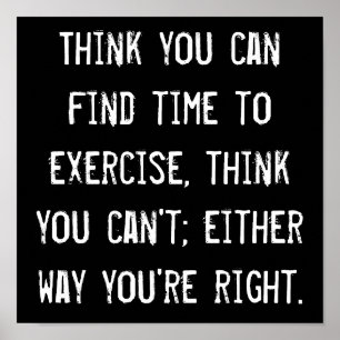 Pôster Tempo de Exercício