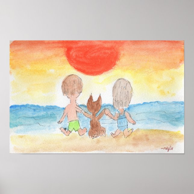 Poster Tempo de praia - Nosso Lugar Feliz (Frente)