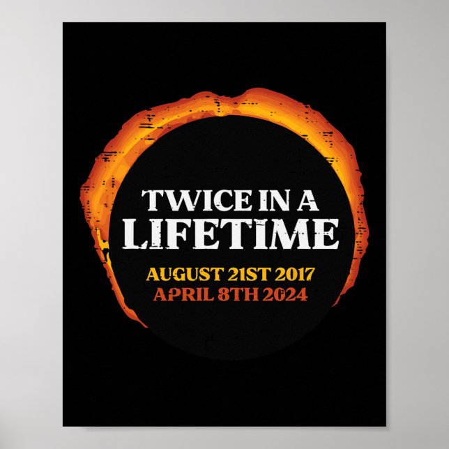 Poster Tempo de Vida Útil do Eclipse Duplo 08.21.17 04.08 (Frente)