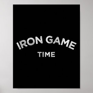 Poster Tempo do jogo de ferro — Motivação de construção d