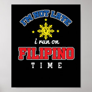 Poster Tempo filipino engraçado