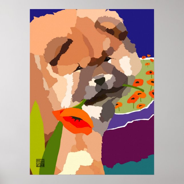 Poster TEMPO PARA PRIMAVERAARTdeco Chow (Frente)