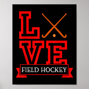 Poster Temporada de Hóquei em Campo Stick e Puck-divertid