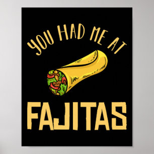 Poster Temporada de Presente de Receita de Frango Fajita