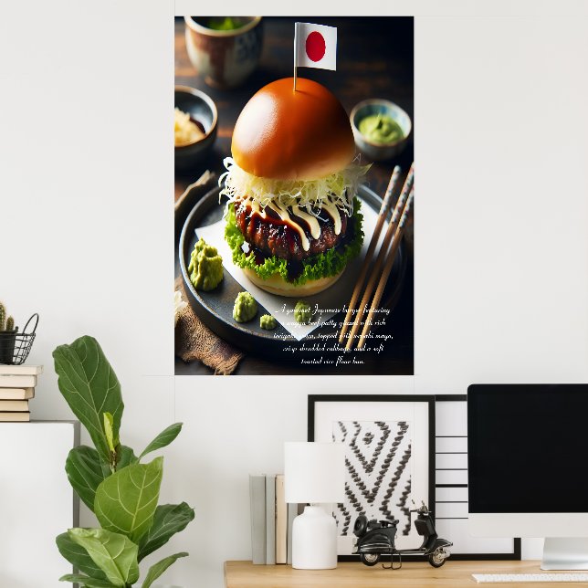 Poster Temptation Teriyaki Tóquio 24x36 (Escritório em casa)