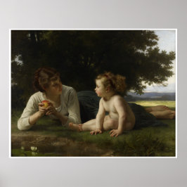 Pôster Temptation William-Adolphe Bouguereau