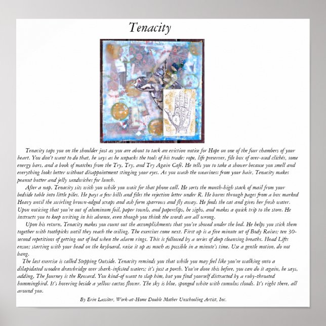 Pôster Tenacidade (Frente)