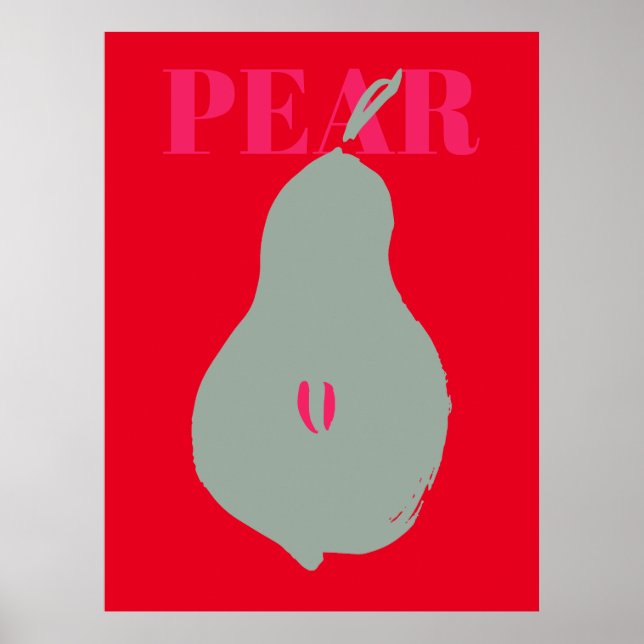 Poster Tendência de ilustrações sobre Frutas e legumes (Frente)