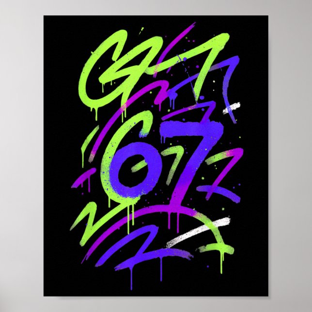 Poster Tendência Geração Z Alpha Seis Sete 6 7 _5  (Frente)
