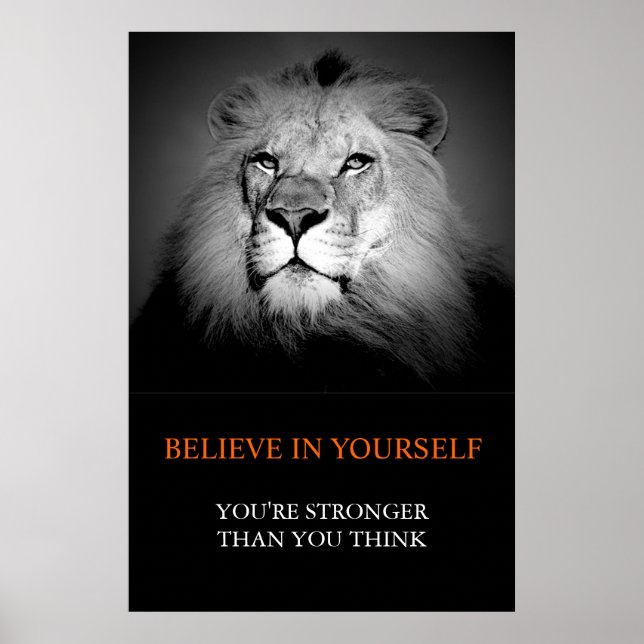Poster Tendy Motivational Acredita em si mesmo (Frente)