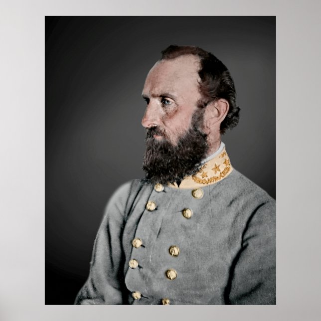Poster Tenente-General Thomas (Stonewall) Jackson (Frente)