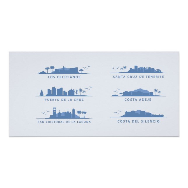 Pôster Tenerife horizontes (Frente)