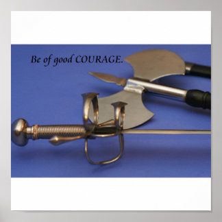 Poster "Tenha boa coragem"