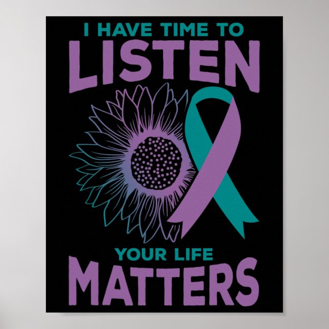 Poster Tenha Tempo Para Ouvir O Conselheiro De Sensibiliz (Frente)