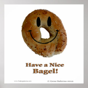 Pôster Tenha um Bagel agradável