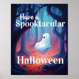 Poster Tenha um fantasma de Dia das Bruxas Spooktacular