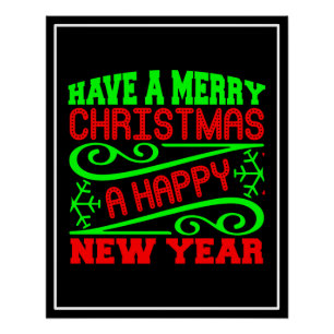Pôster Tenha Um Feliz Natal A Feliz ano novo-34635