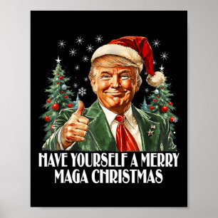 Poster Tenha Um Feliz Natal - Trump Xmas Pajam