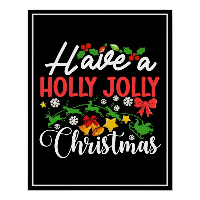 Pôster Tenha Uma Holly Jolly Natal-86096 (Frente)