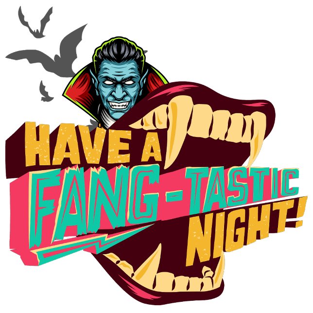 Poster Tenha uma noite fantabulosa! (In the moonlit mist, a gothic ghost appears.)