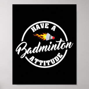 Poster Tenham Um Badminton Engraçado, Badminton