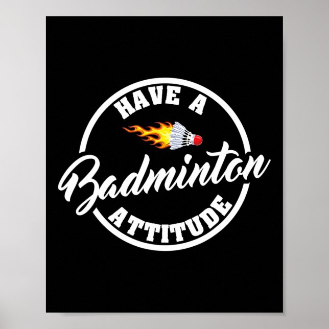 Poster Tenham Um Badminton Engraçado, Badminton (Frente)