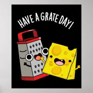 Poster Tenham Um Queijo Engraçado De Grau Escuro BG