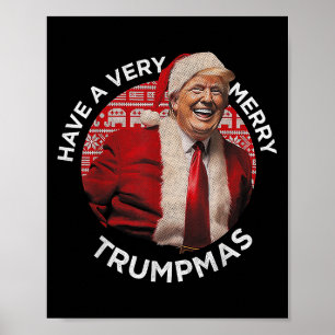 Poster Tenham Um Trumpmas Muito Feliz, Papais noeis De Tr
