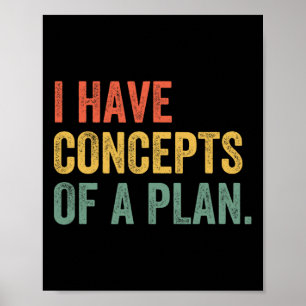 Poster Tenho Conceitos De Um Plano Trump Kamala Harris El