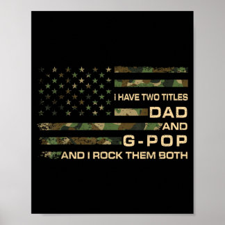 Poster Tenho Dois Títulos Pai E G-Pop Dia Dos Pais Avô