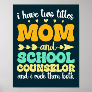 Poster Tenho Dois Títulos Que Mamãe E Conselheiro De Esco