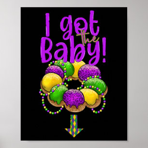 Poster Tenho O Byby Mardi Gras Fat Terça-Feira Nova Orlea