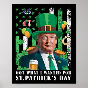 Poster Tenho O Que Queria Para O Dia de São Patrício Engr