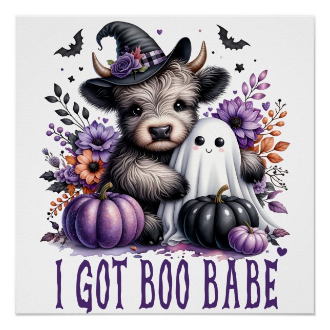 Pôster Tenho o tema do Boo Babe Halloween (Frente)