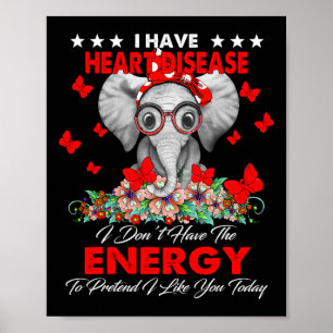 Poster Tenho presentes de consciência para doenças cardía