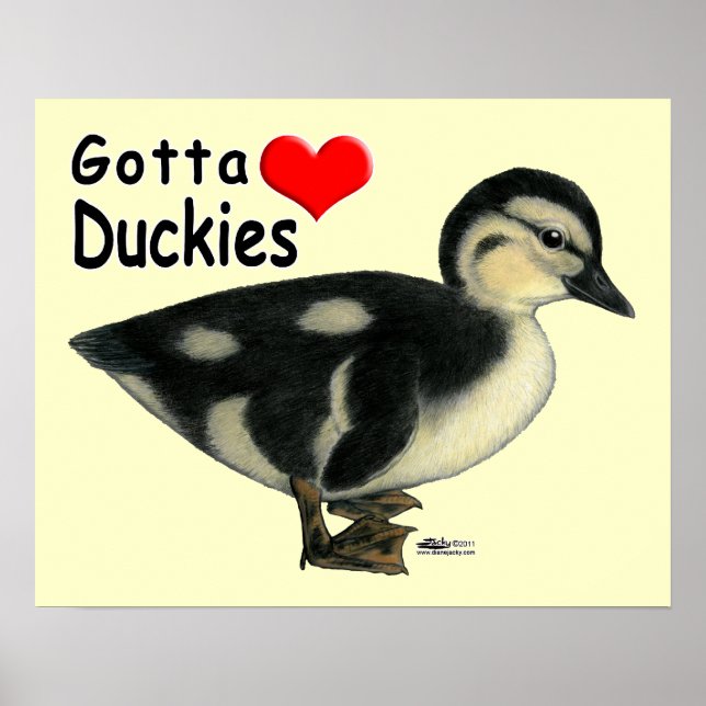 Poster Tenho Que Adorar Duckies (Frente)