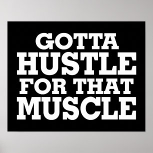 Pôster Tenho Que Ir Para O Branco Do Músculo