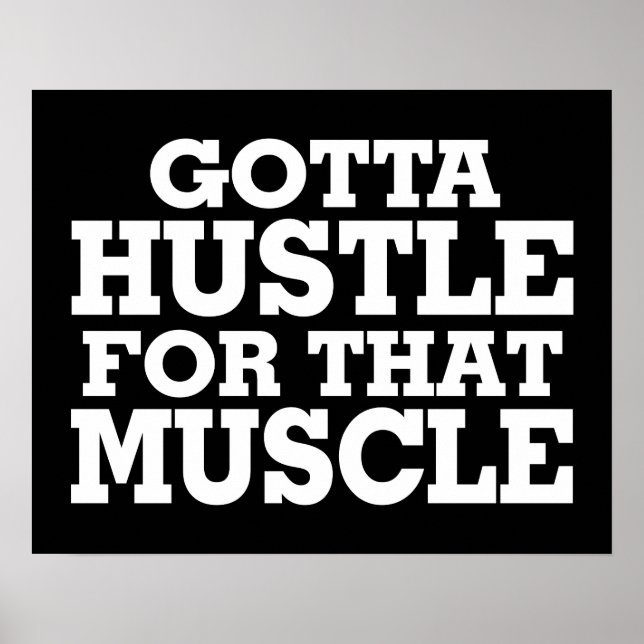 Pôster Tenho Que Ir Para O Branco Do Músculo (Frente)