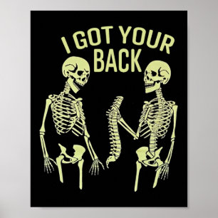 Poster Tenho Seu Esqueleto De Halloween Sarcástico