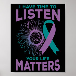 Poster Tenho Tempo Para Ouvir Conselheiro De Sensibilizaç