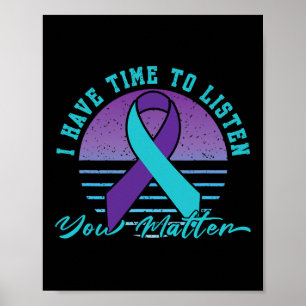 Poster Tenho Tempo Para Ouvir O Problema Da Prevenção Do 