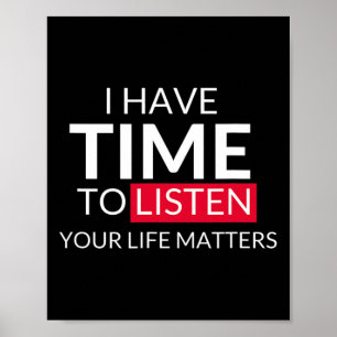 Poster Tenho Tempo Para Ouvir Seus Problemas De Vida - Su