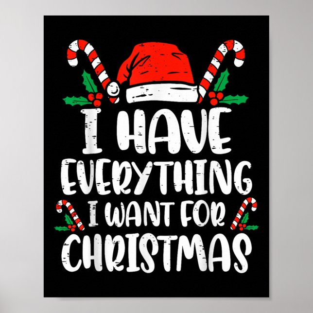 Poster Tenho tudo que quero no Natal, sou eu (Frente)