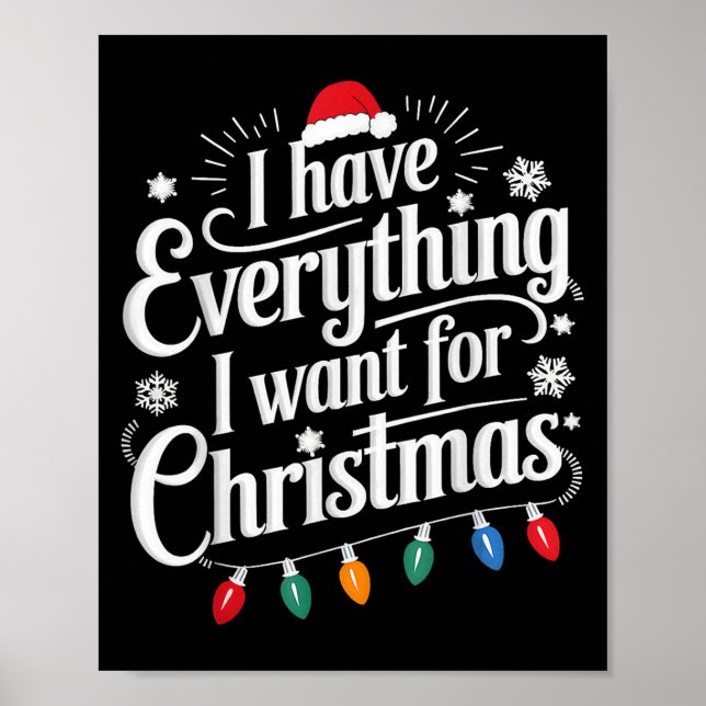 Poster Tenho tudo que quero no Natal, sou eu (Frente)