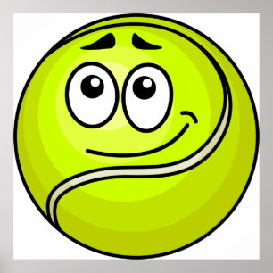 Poster Tênis Ball Face