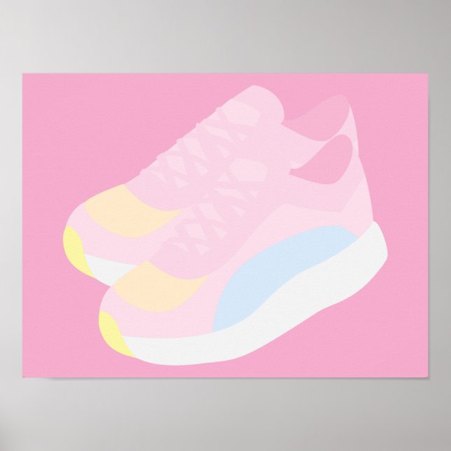 Poster Tênis Cor-de-Rosa (Frente)